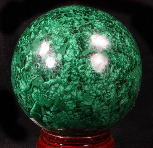 Gorgeous Polished Malachite Sphere - Congo #39404